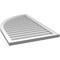 Ekena Millwork Quarter Round Top Left Surface Mount PVC Gable Vent w/ 2"W x 1-1/2"P Brickmould Frame, 26"W x 42"H GVPQL26X4202SN - alternate 5